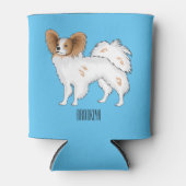 Rafraîchisseur Pour Canette Illustration de dessin pour chien de Papillon (Devant)