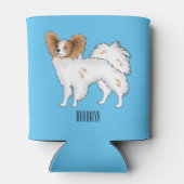 Rafraîchisseur Pour Canette Illustration de dessin pour chien de Papillon (Dos)