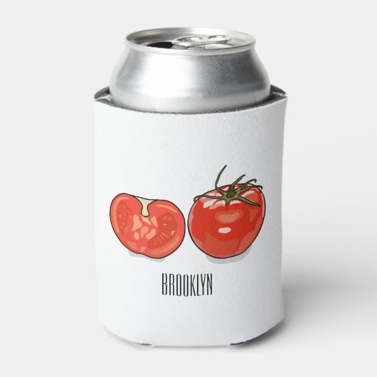 Rafraîchisseur Pour Canette Illustration de dessin sur la tomate (Can devant)