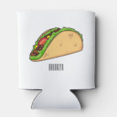 Rafraîchisseur Pour Canette Illustration de dessin sur Taco (Dos)