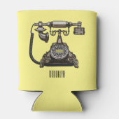 Rafraîchisseur Pour Canette Illustration de dessin téléphonique (Dos)