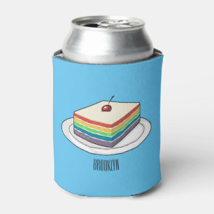 Rafraîchisseur Pour Canette Illustration de gâteau arc-en-ciel