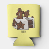 Rafraîchisseur Pour Canette Illustration de gâteau de pain d'épices (Dos)