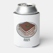 Rafraîchisseur Pour Canette Illustration de gâteau de Tiramisu (Can Dos)