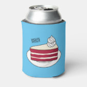 Rafraîchisseur Pour Canette Illustration de gâteau en velours rouge (Can Dos)