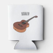 Rafraîchisseur Pour Canette Illustration de guitare acoustique (Dos)
