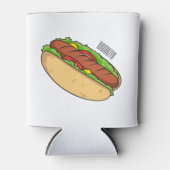 Rafraîchisseur Pour Canette Illustration de Hot dog (Devant)