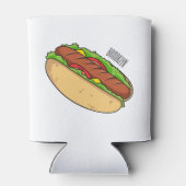 Rafraîchisseur Pour Canette Illustration de Hot dog (Dos)
