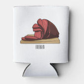 Rafraîchisseur Pour Canette Illustration de jambon (Devant)