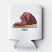 Rafraîchisseur Pour Canette Illustration de jambon (Dos)