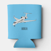 Rafraîchisseur Pour Canette Illustration de jet privé (Dos)