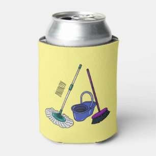 Rafraîchisseur Pour Canette Illustration de la bande dessinée Broom & mop