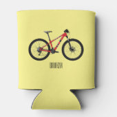 Rafraîchisseur Pour Canette Illustration de la bande dessinée de vélo (Dos)