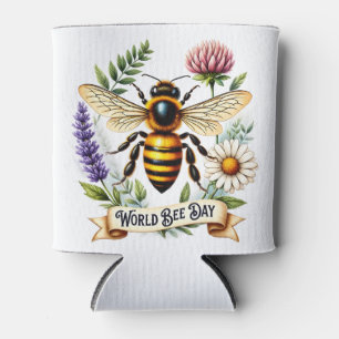 Rafraîchisseur Pour Canette Illustration de la Journée mondiale des abeilles a