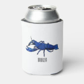 Rafraîchisseur Pour Canette Illustration de l'écrevisse marron bleu (Can Dos)