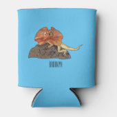 Rafraîchisseur Pour Canette Illustration de lézard à col frisé (Devant)