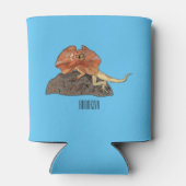 Rafraîchisseur Pour Canette Illustration de lézard à col frisé (Dos)