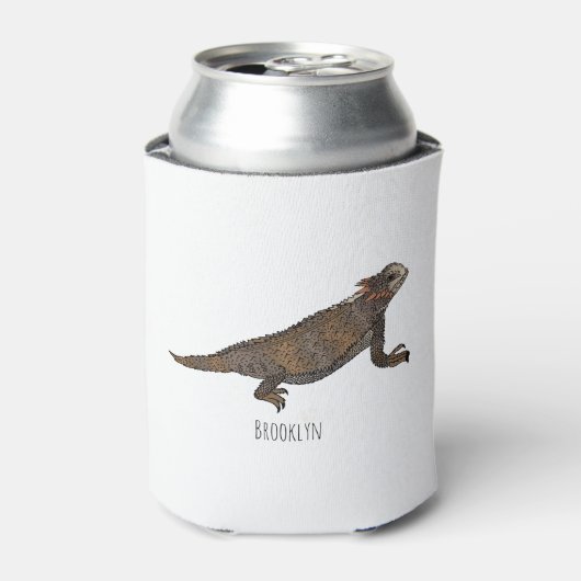 Rafraîchisseur Pour Canette Illustration de lézard à cornes de Regal (Can devant)