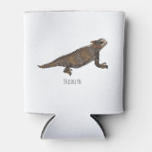 Rafraîchisseur Pour Canette Illustration de lézard à cornes de Regal (Devant)