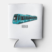 Rafraîchisseur Pour Canette Illustration de locomotive électrique (Devant)