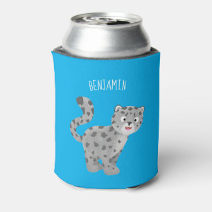 Rafraîchisseur Pour Canette Illustration de mignon léopard des neiges