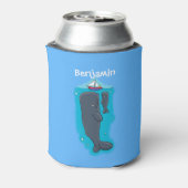 Rafraîchisseur Pour Canette Illustration de mignons baleines et voiliers (Can Dos)