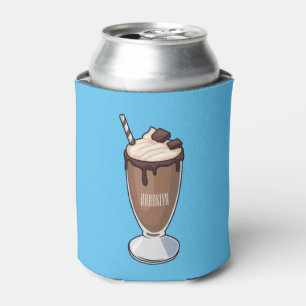 Rafraîchisseur Pour Canette Illustration de milk-shake au chocolat