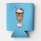 Rafraîchisseur Pour Canette Illustration de milk-shake au chocolat (Devant)