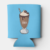 Rafraîchisseur Pour Canette Illustration de milk-shake au chocolat (Dos)