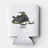 Rafraîchisseur Pour Canette Illustration de motoneige (Dos)