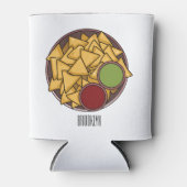 Rafraîchisseur Pour Canette Illustration de Nachos (Devant)