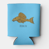 Rafraîchisseur Pour Canette Illustration de poisson Pleco (Devant)