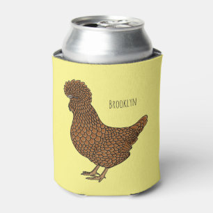 Rafraîchisseur Pour Canette Illustration de poulet à la polis chamois