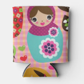 Rafraîchisseur Pour Canette Illustration de poupée russe arrière - plan (Devant)