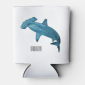 Rafraîchisseur Pour Canette Illustration de requin marteau (Devant)