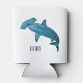 Rafraîchisseur Pour Canette Illustration de requin marteau (Dos)