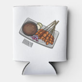 Rafraîchisseur Pour Canette Illustration de Satay (Devant)