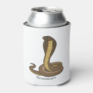 Rafraîchisseur Pour Canette Illustration de serpent à cobra Brown