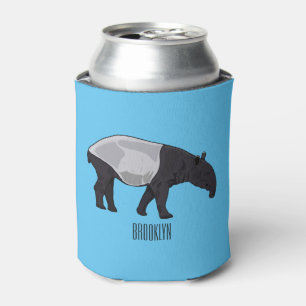Rafraîchisseur Pour Canette Illustration de tapir de dessin animé