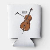 Rafraîchisseur Pour Canette Illustration de violoncelle (Dos)