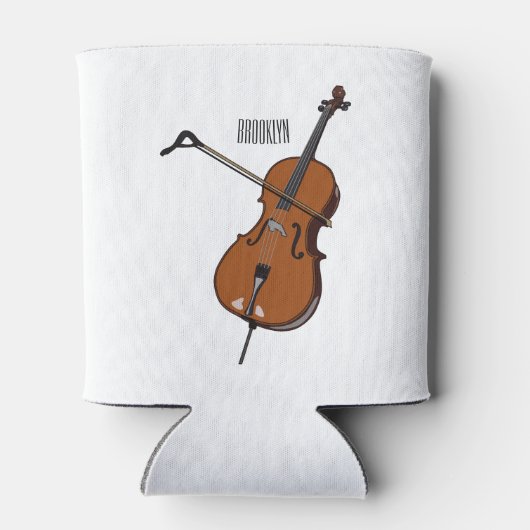 Rafraîchisseur Pour Canette Illustration de violoncelle (Dos)