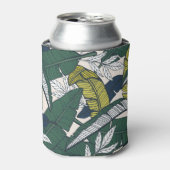 Rafraîchisseur Pour Canette Illustration Dessinée À La Main Par Des Feuilles D (Can devant)