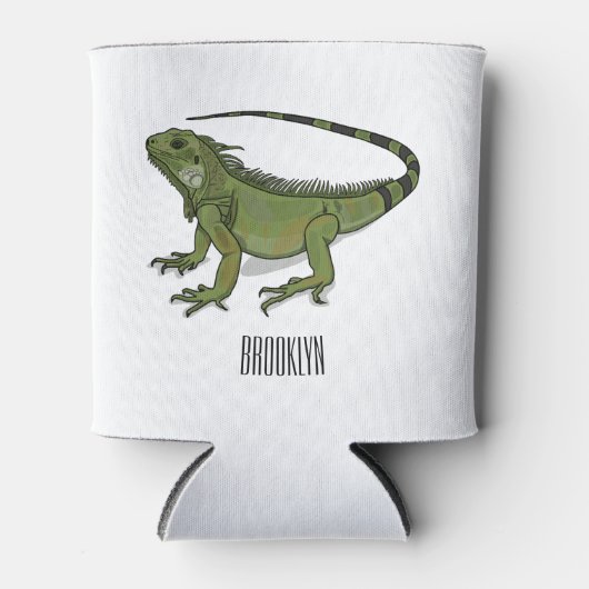 Rafraîchisseur Pour Canette Illustration d'Iguana (Devant)