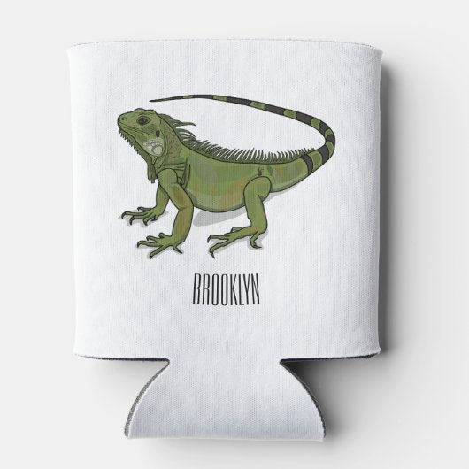 Rafraîchisseur Pour Canette Illustration d'Iguana (Dos)