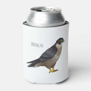 Rafraîchisseur Pour Canette Illustration d'oiseau de faucon pèlerin