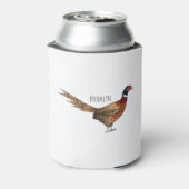 Rafraîchisseur Pour Canette Illustration d'oiseau faisan à cou circulaire (Can Dos)