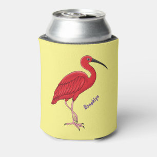 Rafraîchisseur Pour Canette Illustration d'oiseau Scarlet ibis