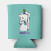 Rafraîchisseur Pour Canette Illustration drôle de réfrigérateur (Dos)