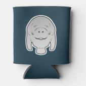 Rafraîchisseur Pour Canette Illustration du caractère de l'icône Manatee (Devant)