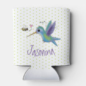 Rafraîchisseur Pour Canette Illustration du colibri et de l'abeille (Dos)